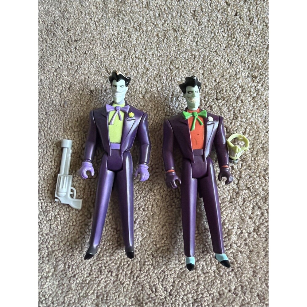 Vintage 1998 Joker 4.75" Figure Kenner New Batman Adventures Wildcard 2 Variants